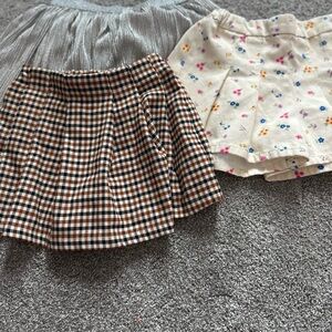 Stylish Women's Skirt Collection - Plaid, Floral, and Gray